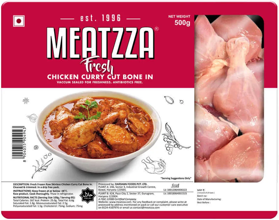 eatzza Fresh Chicken Curry Cut Bone
